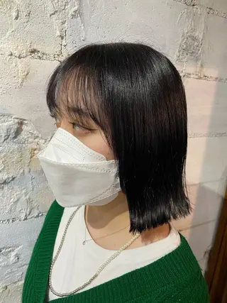 ショート カラー 【韓国レイヤー特化 ハッシュカット】のヘアスタイル