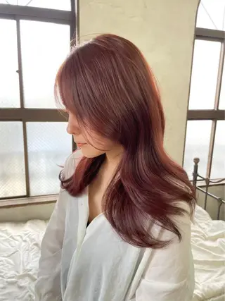 ロング カラー レイヤー/艶カラー /韓国ヘア/高松のヘアスタイル