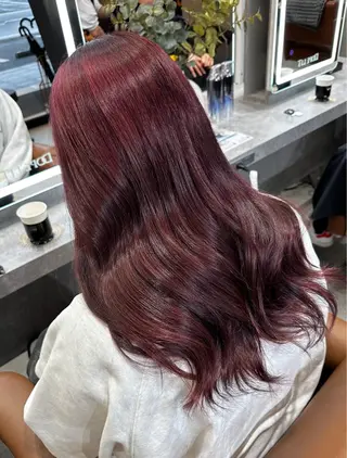 ロング Dope LIT所属・LA KUのヘアスタイル