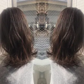 ミディアム カラー 柴田 祐輔のヘアスタイル