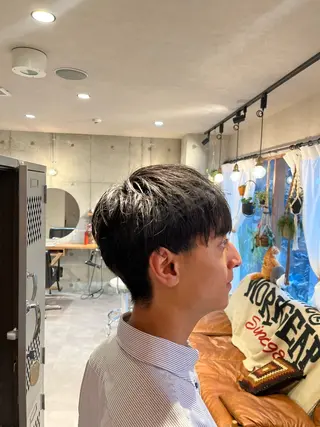 ショート メンズ Lamp所属・🌀メンズパーマ🌀 🐏丸山祐宇🐏のヘアスタイル