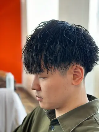ショート メンズパーマ 宮本礼慈のヘアスタイル