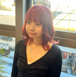 カラー 透明感/血色カラー/ 似合せレイヤー/ゆいのヘアスタイル