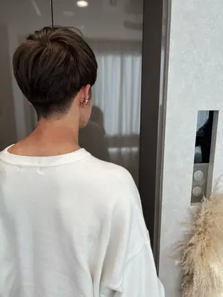 ショート カラー メンズ QUE所属・QUEなつみ 🕊🫧のヘアスタイル