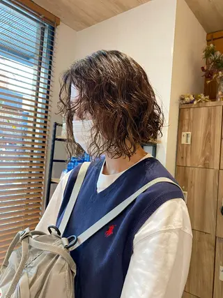 ショート パーマ パーマ指名No1 /namiのヘアスタイル