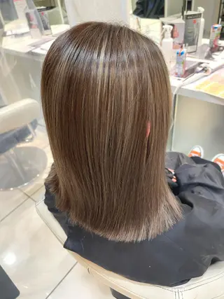 ミディアム カラー 🌈ぷる艶カラー🌈 髪質改善👑柳沼尚貴のヘアスタイル