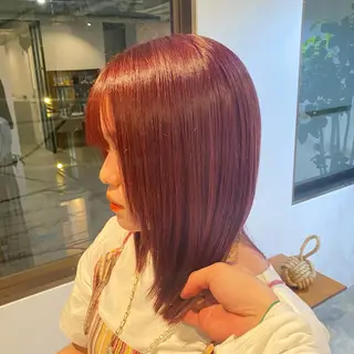 ミディアム カラー LATTE  渋谷所属・♡レイヤーカット れお♡のヘアスタイル