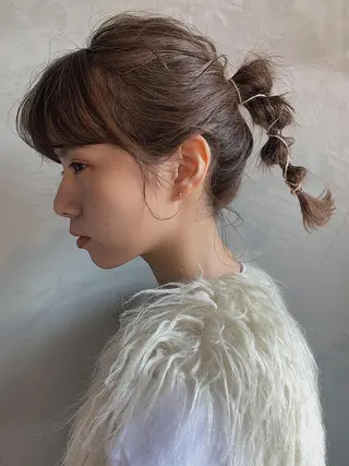 ミディアム 江原 綾花のヘアスタイル