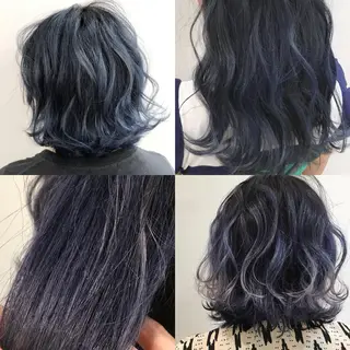ミディアム due hair 京都駅前店 MILBON オージュア認定サロン【デューヘアー】所属・ハイトーンブリーチ 土坂 由志【京都】のヘアスタイル