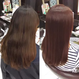 ミディアム セミロング ロング カラー トップスタイリスト 小澤純一のヘアスタイル