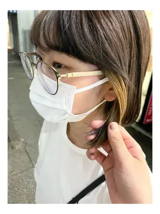 ショート カラー 野町好花 レイヤー/髪質改善のヘアスタイル