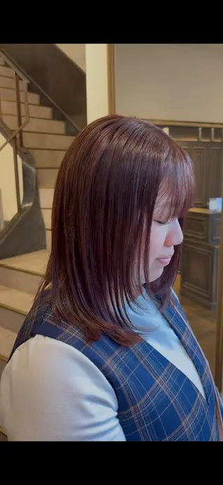 ミディアム カラー noa 似合わせ︰ 透明感︰韓国風のヘアスタイル