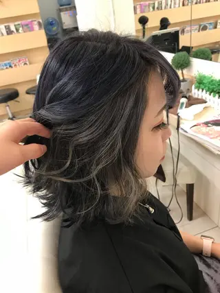 ミディアム カラー 全席個室　暖色カラー Zina松園優香🌸のヘアスタイル