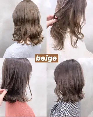 ミディアム カラー ブームボックス所属・🐝ハイトーンカラー hachi🐝のヘアスタイル