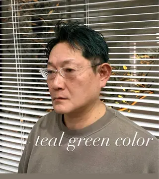 カラー メンズ 栗谷 竜希のヘアスタイル