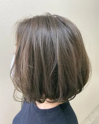 ミディアム カラー ヘアアレンジ 女性専用サロン梅田 髪質改善カラーakiのヘアスタイル