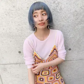 ミディアム カラー kimika🥑 メンズ/髪質改善のヘアスタイル