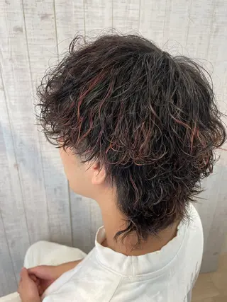 パーマ メンズ 朝比奈 優之介のヘアスタイル