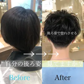 ショート パーマ ヘアアレンジ メンズ メンズパーマ特化/ KAORU/店長のヘアスタイル