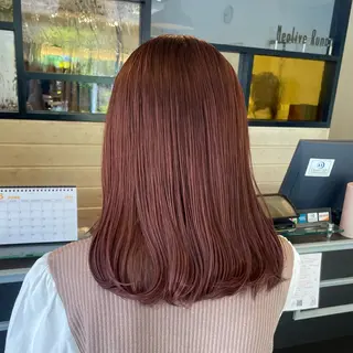 ミディアム カラー スナコザワ レナのヘアスタイル