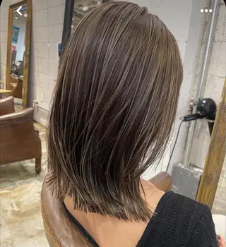 ミディアム 石本 泰士のヘアスタイル