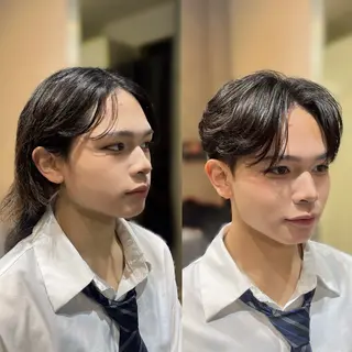 ショート メンズ EXCIA表参道所属・原宿/表参道メンズ 曲がる縮毛矯正/福田のヘアスタイル