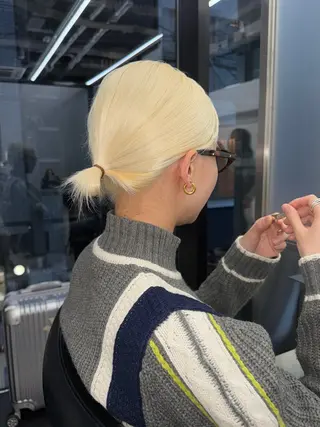 ミディアム カラー GO TO DAY SHAIRE SALON SHIBUYA SOL所属・半個室サロン 早坂僚太のヘアスタイル