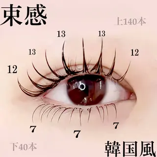 マツエク・マツパ 🖤束感まつ毛 Rina🖤のマツエク・マツパデザイン