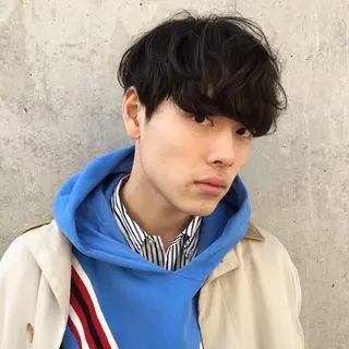 ショート パーマ メンズ 住本 大明のヘアスタイル