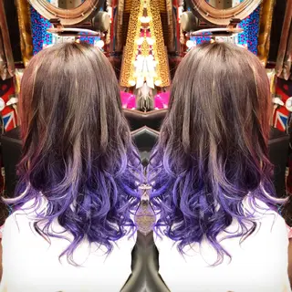 セミロング カラー 今泉 周のヘアスタイル