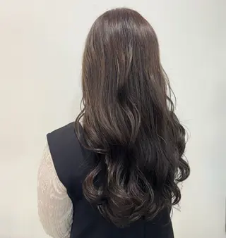 ロング カラー 豊川/Facil/ スズキサクラのヘアスタイル