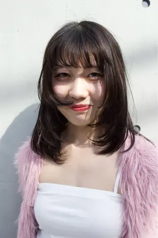 ミディアム パーマ パーマ/藤沢 湘南/HYOのヘアスタイル