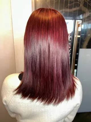 セミロング カラー ✨傷ませないカラー✨ Ryuのヘアスタイル