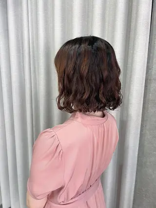 パーマ ボブパーマコテ巻き風 パーマNo1深江秀平のヘアスタイル