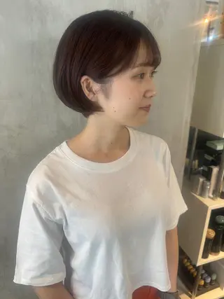 ショート カラー ヘアアレンジ stylist/蛯谷 珠里のヘアスタイル