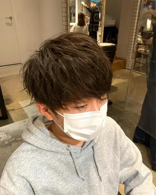 メンズ 吉沢遣人/レイヤー 艶カラー/抜け感のヘアスタイル