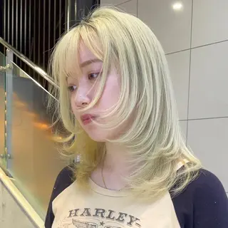 ミディアム カットモデル募集🐺 らいと💎のヘアスタイル