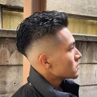 ショート パーマ メンズ 立川/メンズパーマ 厚進太郎のヘアスタイル