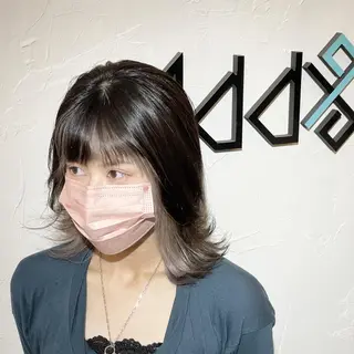 ミディアム カラー パーマ ヘアアレンジ Add9 柳田健登のヘアスタイル