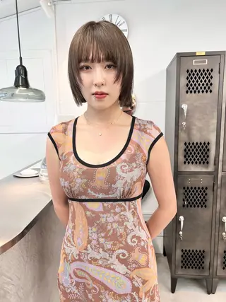 ショート カラー 樫原裕二/レイヤー カット/透明感カラーのヘアスタイル