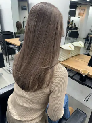 セミロング Rico / bob/グレージュのヘアスタイル