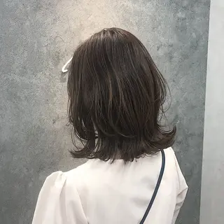 ミディアム 所渉/韓国レイヤー /ウルフカットのヘアスタイル