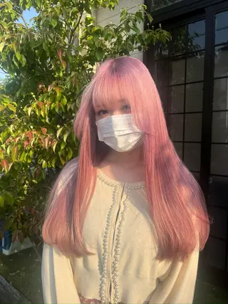 ロング カラー 森 理音のヘアスタイル