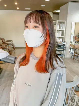 ミディアム カラー 高橋 みく/ minimのヘアスタイル