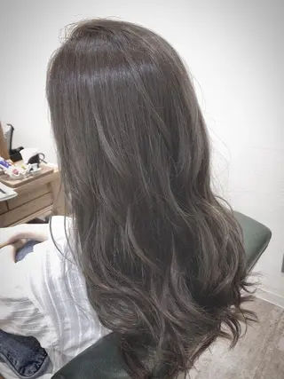 ロング カラー 菊池 貢平のヘアスタイル
