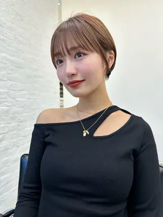 ショート 前髪顔まわりカット 🌈中村海聖のヘアスタイル