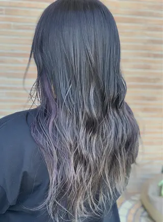 ロング ank classic hair【アンククラシックヘアー】所属・バレイヤージュ ハイライト　齋藤祐哉のヘアスタイル