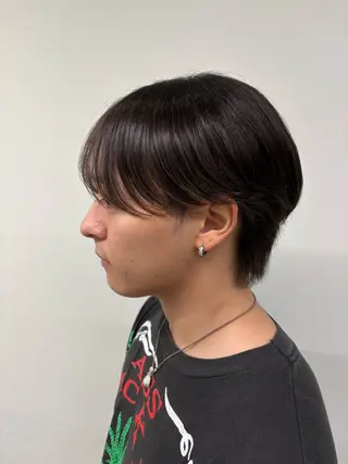 ショート ケアブリーチカラー 橋本一輝のヘアスタイル