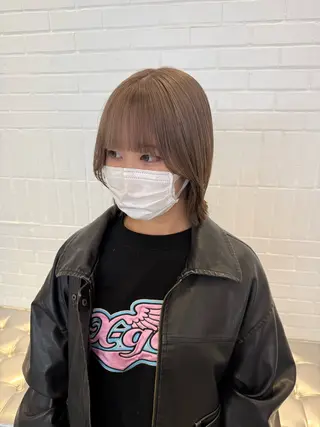 ショート カラー ヘアアレンジ 海外/ハイトーン🪽 ☯️ami☯️のヘアスタイル