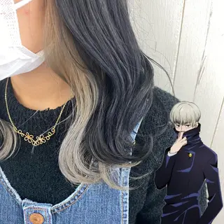 ショート カラー ヘアアレンジ ウルフカット 渋谷の人のヘアスタイル